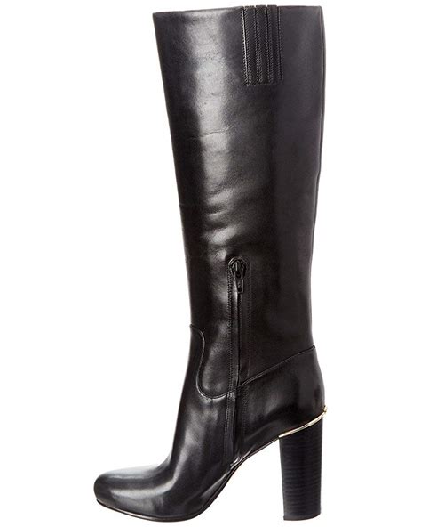 michael kors janice knee-high boots|Michael Michael Kors Womens Janice Boot Leather Round Toe .